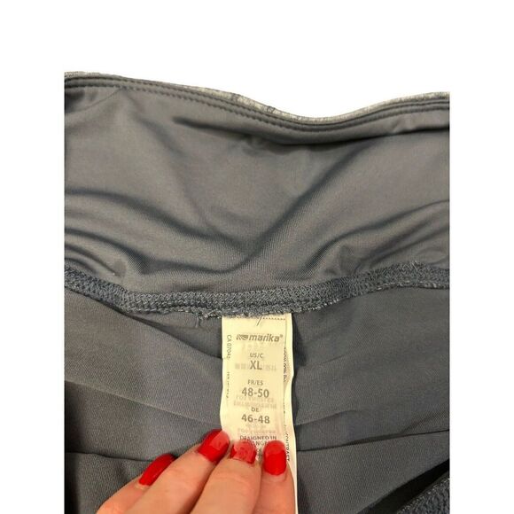Marika Kona Skort Pleated Golf Tennis Blue Gray Women's XL NWT - Picture 4 of 9